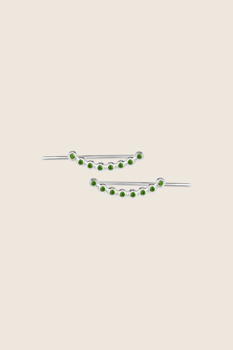 UMIAR jewellery presents monolithic earrings adorned with precious gemstones such as diamonds and topazes. A minimalist design with no clasps, handcrafted from 925 sterling silver or 24-carat gold-plated silver. Discover a new level of comfort and style — order yours today!